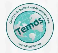 TEMOS accreditation badge used by Cellavia Dental